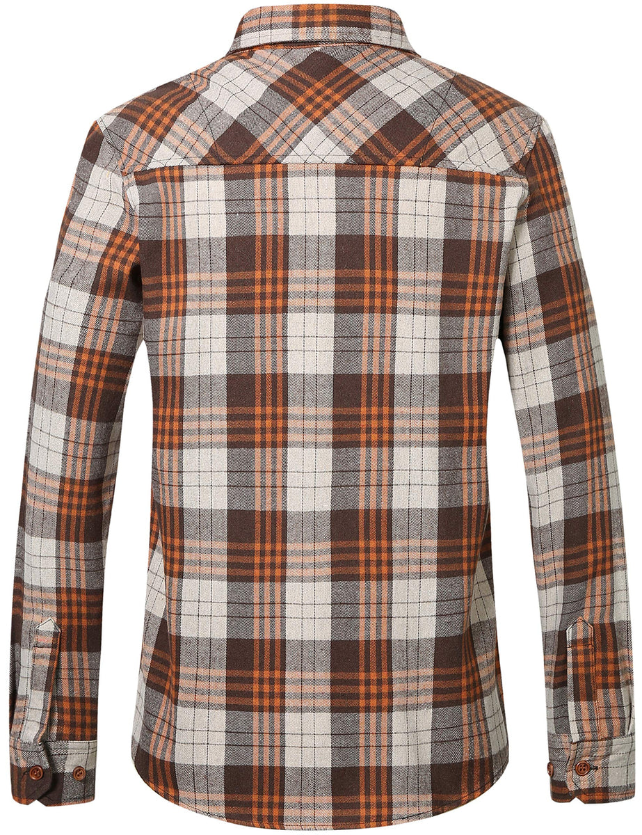 Flannel Plaid Casual Shirt for Men Long Sleeve | Order Now from SSLR