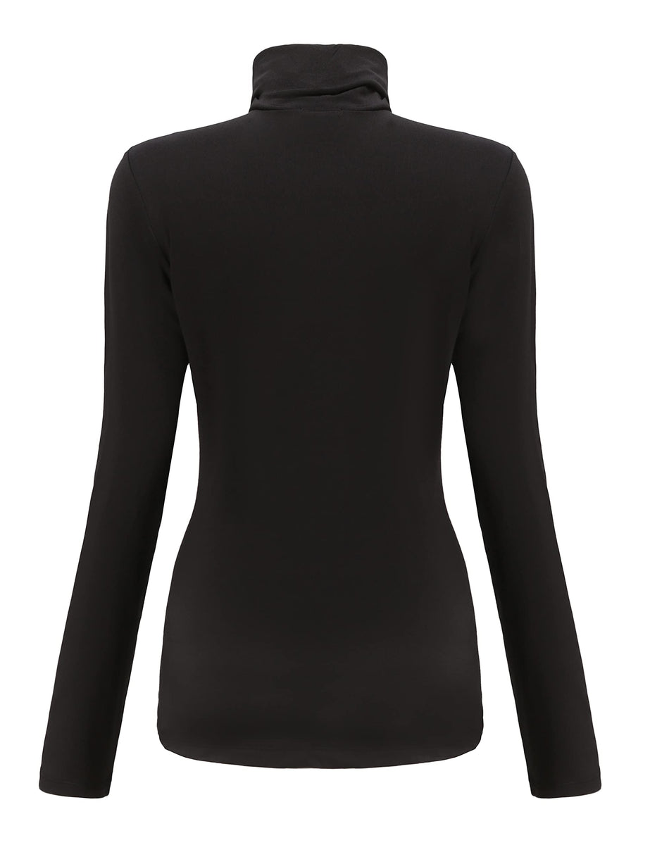 Buy SSLR Womens Thermal Turtleneck T-Shirt Slim Fit Long Sleeve