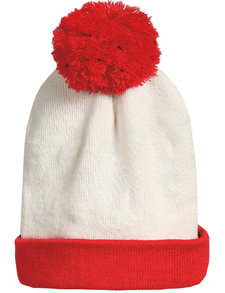 SSLR Adult Halloween Beanie Christmas Beanie Red White Knitted Hat