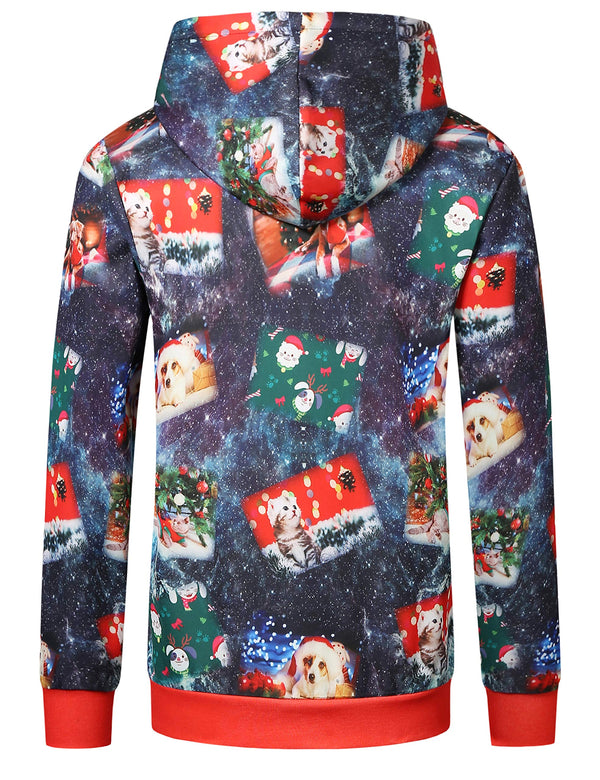 SSLR Ugly Christmas Sweatshirts For Women Hoodies Xmas Lightweight